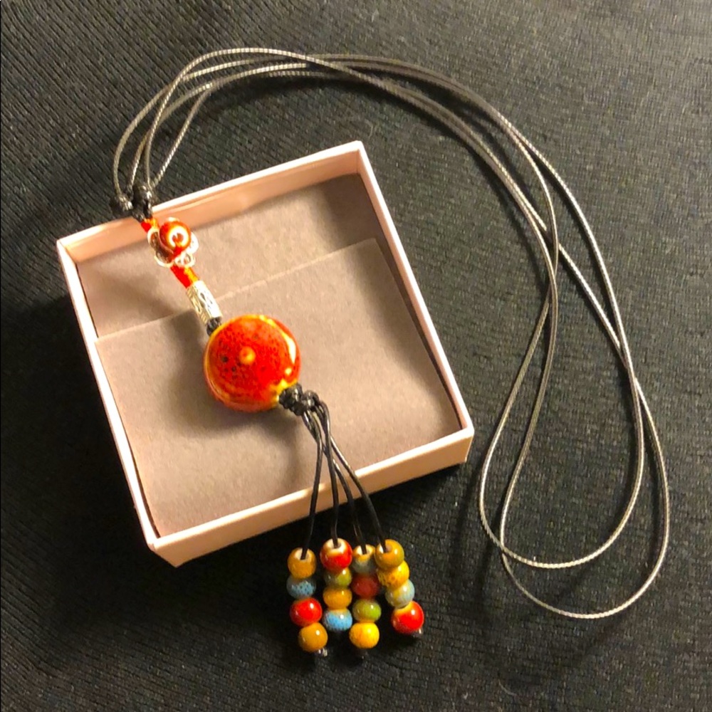 Sweater necklace